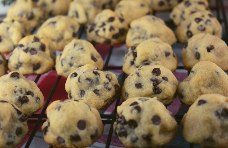 Chocolate Chip Hershey Kiss Cookies are more of a shortbread with a divine buttery flavor. But, there's also a surprise right in the center. The chocolate chip cookie dough gets wrapped around a Hersey Kiss.