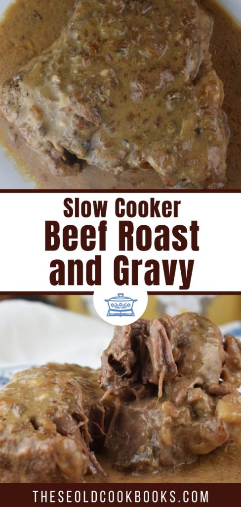 This Crock Pot Beef Roast and Gravy isn't just a Sunday Roast Beef and Gravy recipe; eat it any day of the week.  It's a moist slow cooker roast beef recipe that tastes great served over mashed potatoes. Plus, it only has 3 ingredients!