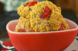 Old Fashioned Cherry Winks is a vintage recipe from Kellogg's back when cornflake cereal was commonly found in your pantry.  Making these Cherry Winks with Cornflakes Recipe is a welcome blast from the past. 