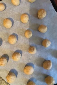 Old Fashioned Peanut Butter Balls is an easy recipe for a plain peanut butter ball.  These classic Christmas candies are also called Buckeye Balls because they resemble an Ohio Buckeye with a peanut butter center covered in chocolate.