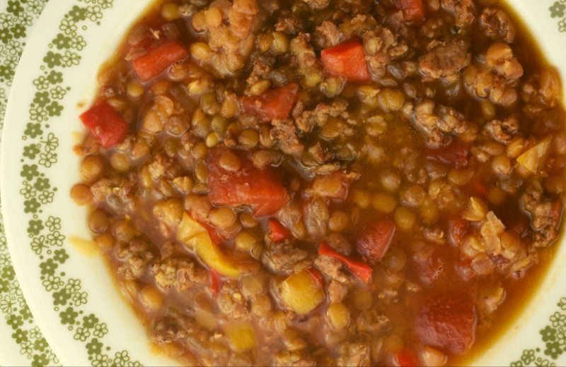 Crock Pot Lentil Soup with Sausage – A Lentil Soup with Tomatoes and Sausage