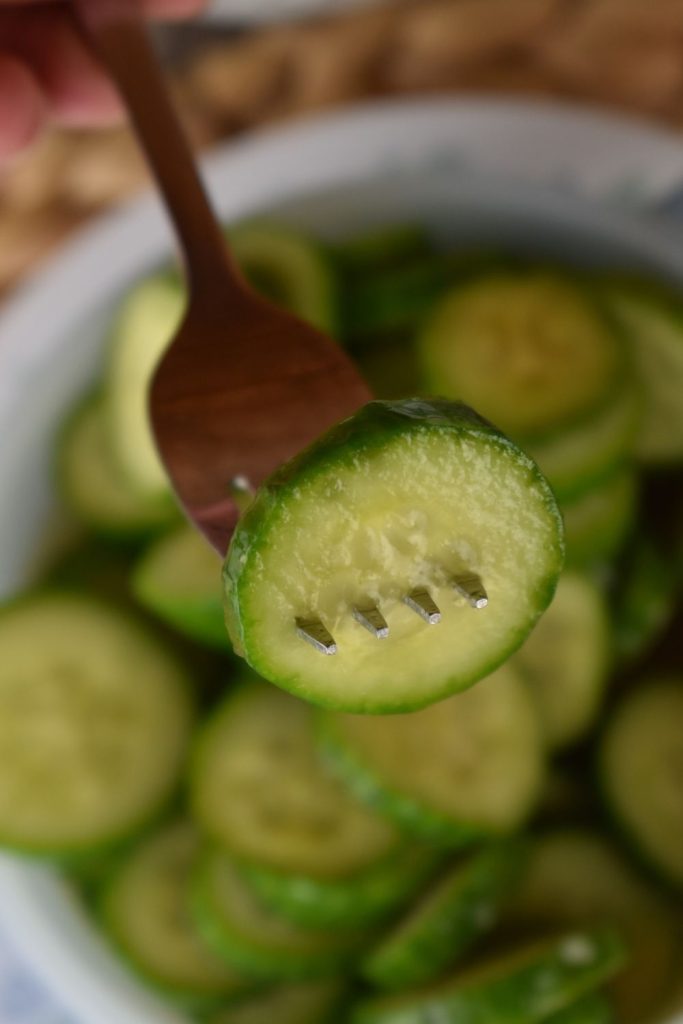 If you are wondering how to use up a bunch of cucumbers from the garden or if you have a couple cucumbers that need to be eaten, try this quick and easy cucumber salad with soy and sesame.