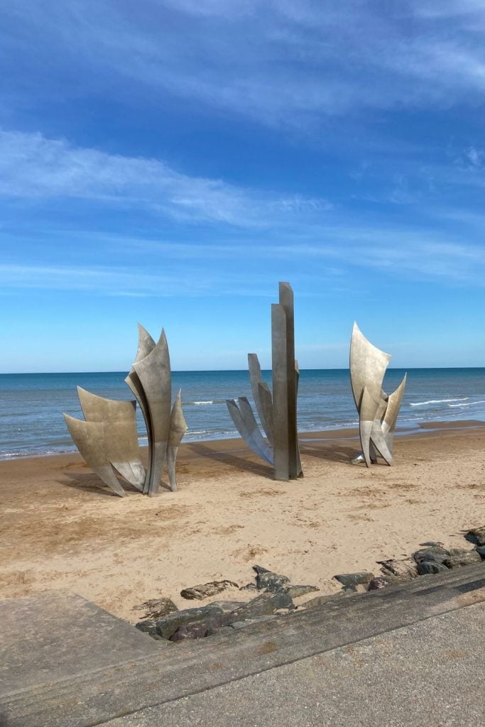 Omaha Beach also has some great monuments right on the beach to check out.