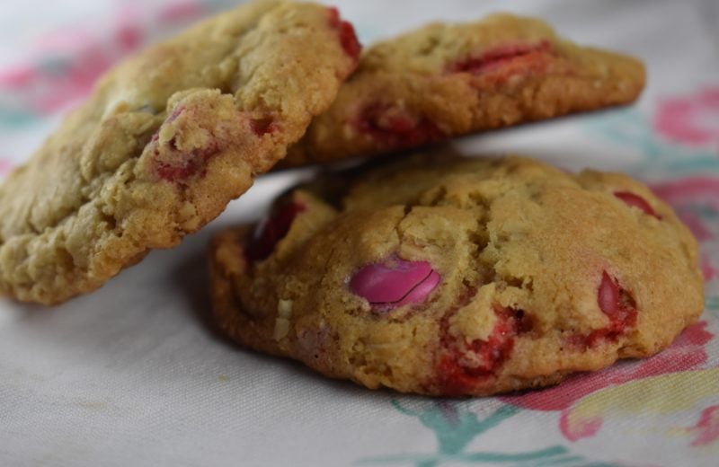 M&M Oatmeal Cookies – Jackpot Drop Cookies