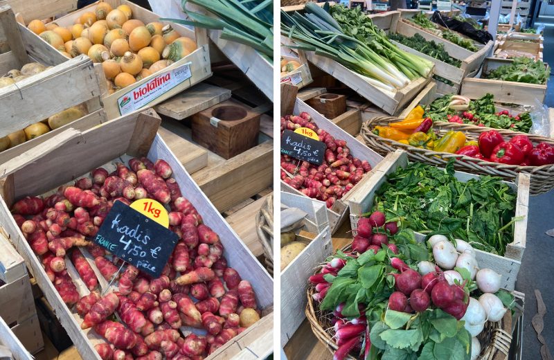 Outdoor markets are filled with colorful fruits and vegetables and are a perfect place to stroll through when you are in Paris.