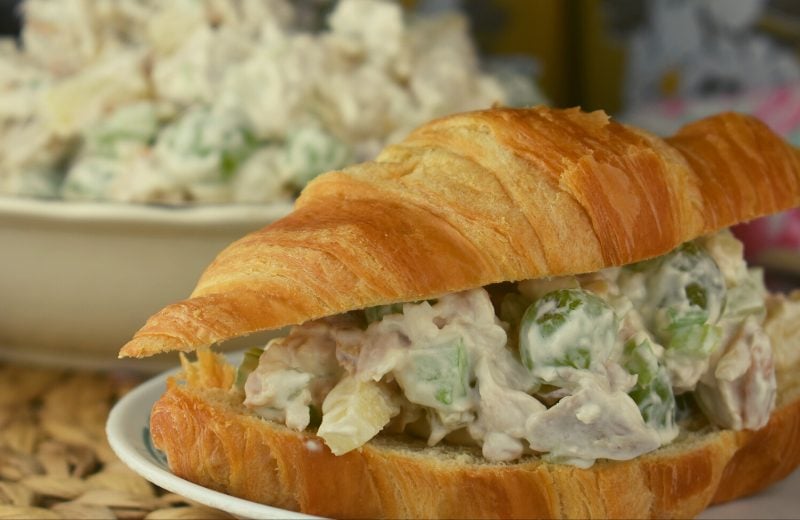 We love serving our best chicken salad in a croissant.