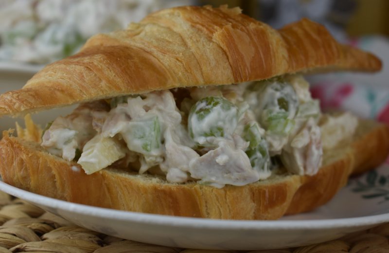 Grandma Betty's Chicken Salad Recipe in my opinion is the best Chicken Salad ever! With green grapes and pineapple for sweetness and celery and slivered almonds for crunchiness, you'll jazz up a rotisserie chicken in the most delicious way possible.