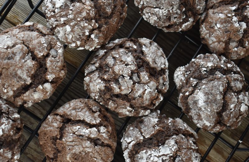 Chocolate Cake Mix Crinkle Cookies is a recipe that uses chocolate cake mix and cream cheese to make a delicious and easy dessert.