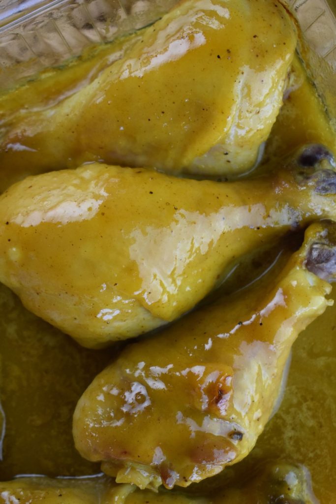 With honey, mustard, butter and curry powder, this Honey Mustard Baked Chicken Recipe is so easy to make and packs a punch of flavor. The sauce is so tasty; try serving it over rice.