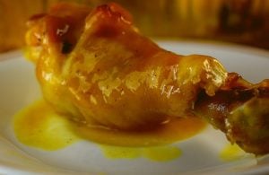 Chicken Diable is a vintage dinner recipe from the 1960s.  With honey, mustard, butter and curry powder, this Honey Mustard Baked Chicken Recipe is so easy to make and packs a punch of flavor. The sauce is so tasty; try serving it over rice.