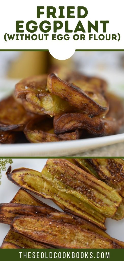 There are no breadcrumbs and no flour in this fried eggplant recipe. And really, you won't even miss those ingredients. The hot oil will give a crispy outside texture to the fried eggplant, while the inside stays perfectly creamy.