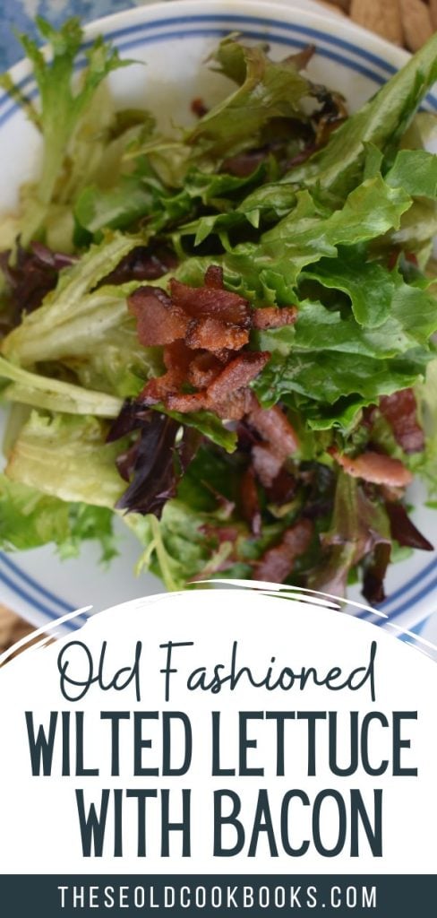 Grandma's Wilted Lettuce Recipe is the perfect summer side dish to take you back to your childhood. Old Fashioned Wilted Lettuce has a hot bacon dressing made with bacon grease, vinegar and sugar. 