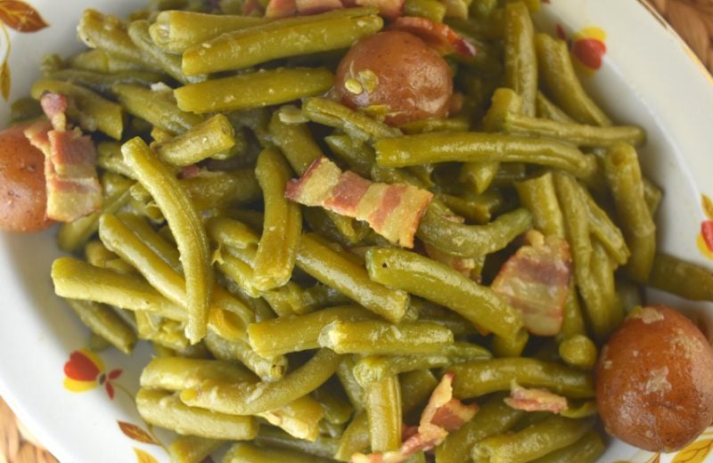 Old Fashioned Green Beans with Bacon and Onion – Green Beans Like Grandma Used to Make