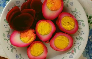Pickled Eggs in Beet Juice is the ultimate old fashioned recipe.  The combination of hard boiled eggs and beets will take you back to your Southern roots. Follow these easy instructions for how to make pickled beets and eggs. 