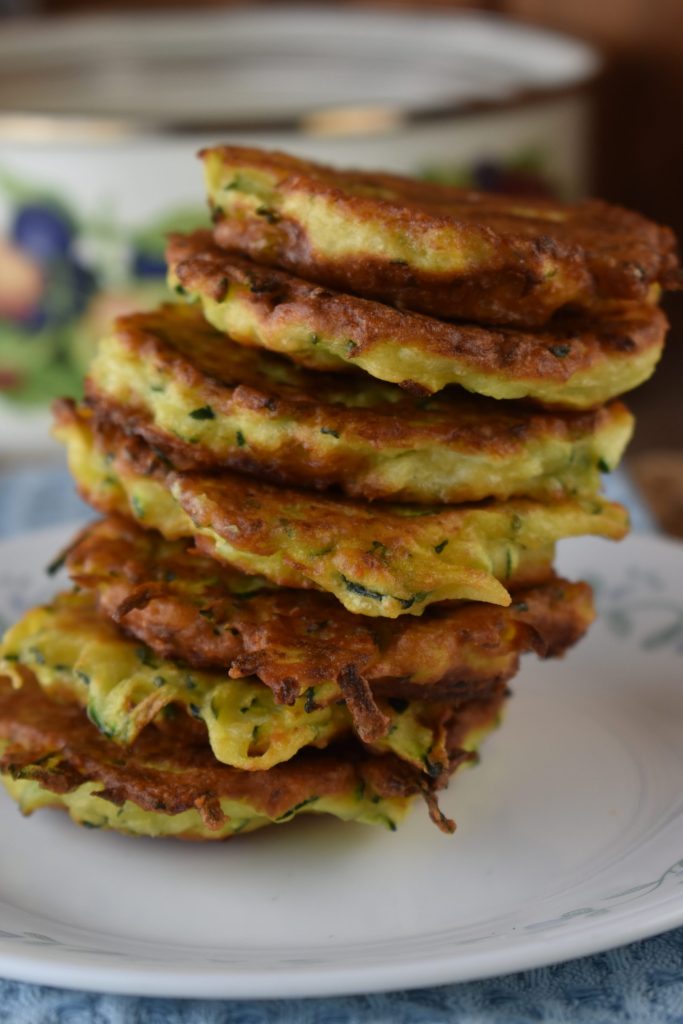 Zucchini Patties with Bisquick uses shredded zucchini, eggs and Parmesan cheese.