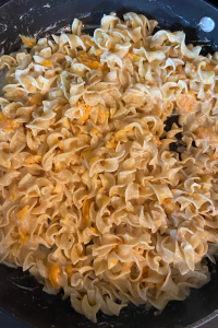 Easy Ground Sausage Casserole is a simple way to get dinner on the table.  This crumbled sausage casserole recipe also has egg noodles.