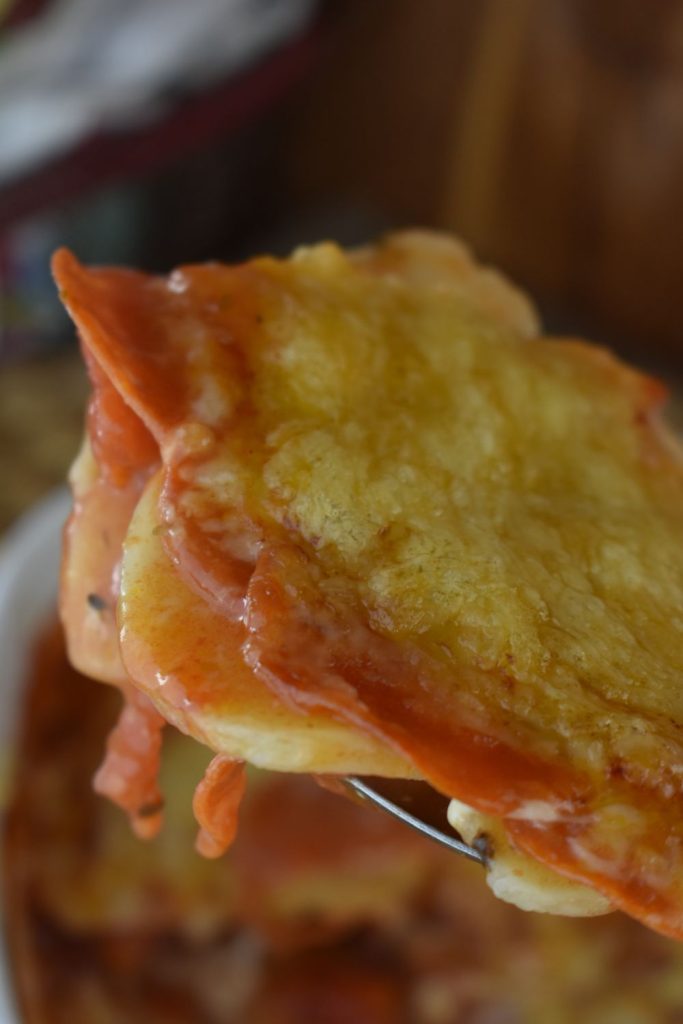 A forkful of these cheesy pepperoni potatoes will have the entire family ready for more.