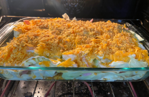 Ham and Cabbage Casserole is a great way to use up leftover holiday ham. Scalloped Cabbage and Ham is an old fashioned recipe that will become a go-to leftover ham recipe. My favorite part is the crunchy, cheesy topping made with shredded cheese and cornflakes. 