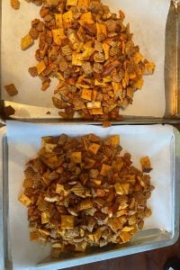 Homemade Chex Mix is a classic holiday party favorite. This classic snack food is a great way to feed a hungry crowd. Try this Chex Mix recipe with bold and savory flavors this season.