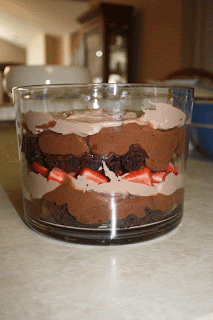 This Easy Double Chocolate Trifle combines simple ingredients to make a decadent dessert that looks fancy.