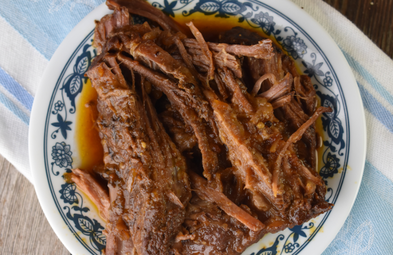 Never made BBQ beef brisket before? This recipe will give you step-by-step instructions and easy to follow directions for crock pot beef brisket that's moist and tender.
