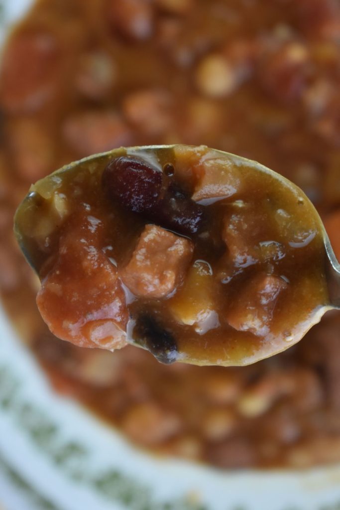 A spoonful of this 15 bean soup with ham packs a punch of flavor
