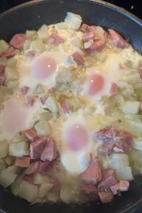 Ham and Potato Hash Recipe - These Old Cookbooks